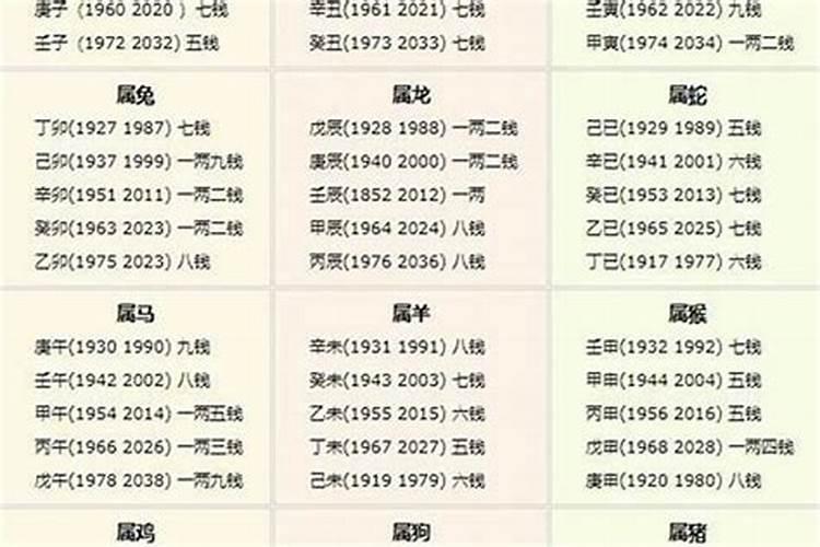 2019年几两命算卦对照表最新