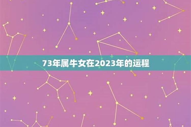 73年属牛女的今日运势