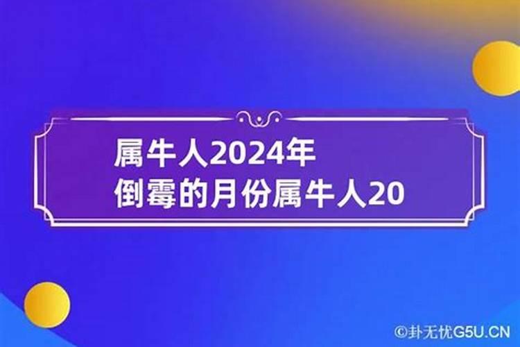 属牛的人2024年运势及运程