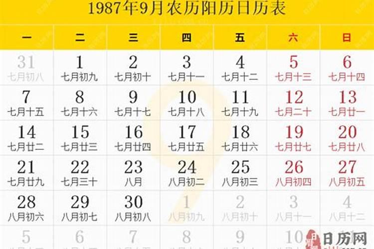 1987年农历6月初9一生运势