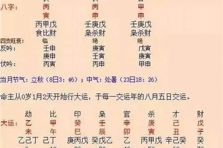 八字日柱流年太岁