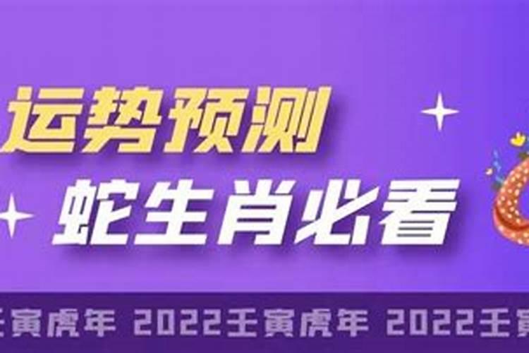 蛇明年运势2022