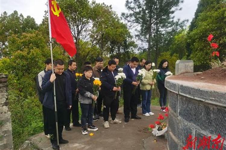 清明节祭扫烈士墓简报