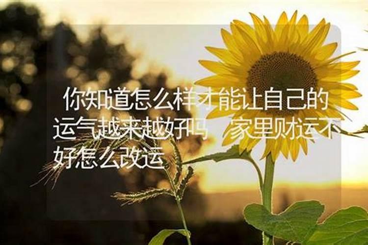 怎么才能让家里运气好