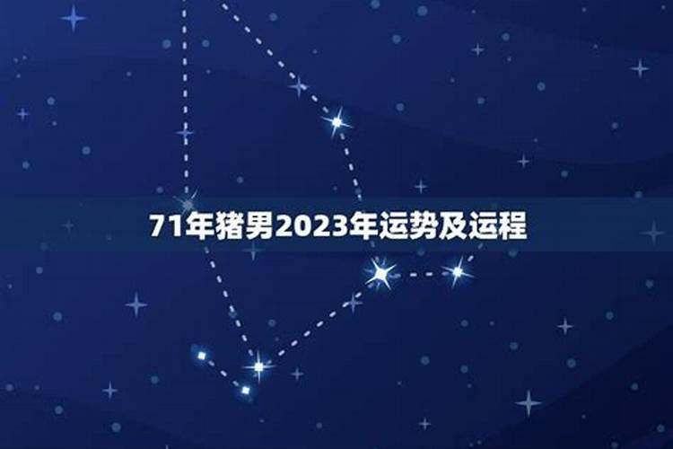 71年属猪2023年运势及运程男性婚姻