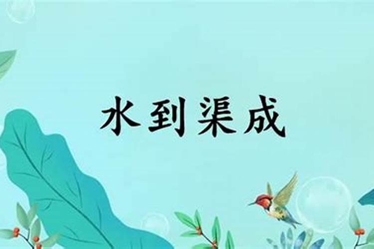 周公解梦梦到水道渠成了大河