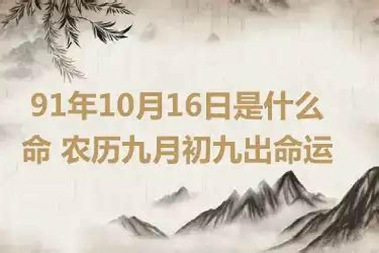 虎年九月初九是什么命