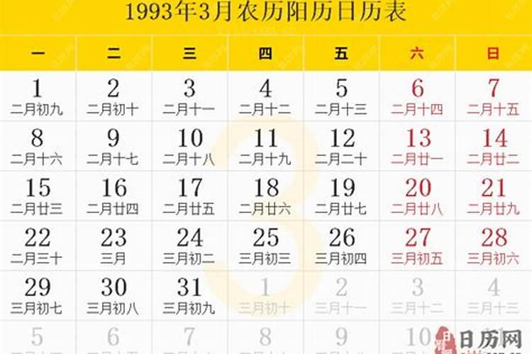 1993年农历四月二十一是什么命