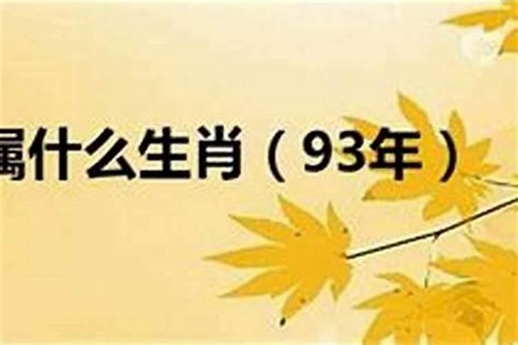 1993年属什么年