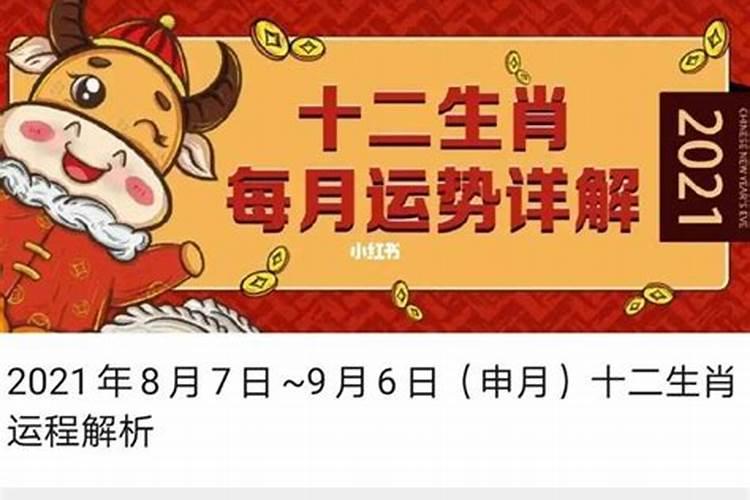 十二生肖2021年运势及运程每月运程