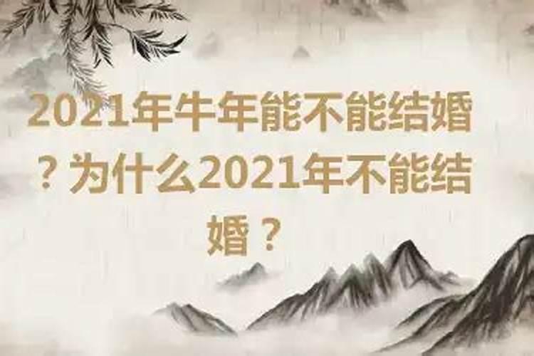 属牛2021年能不能结婚