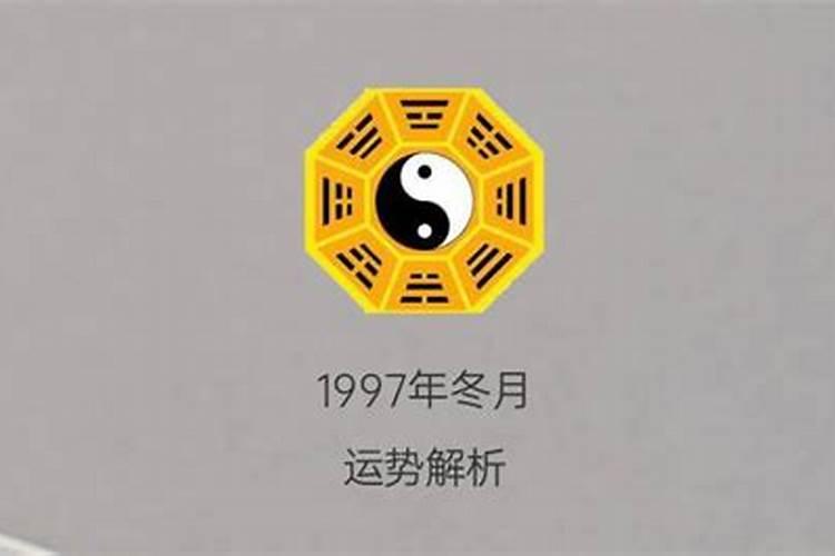 1997年出冬月出生运势