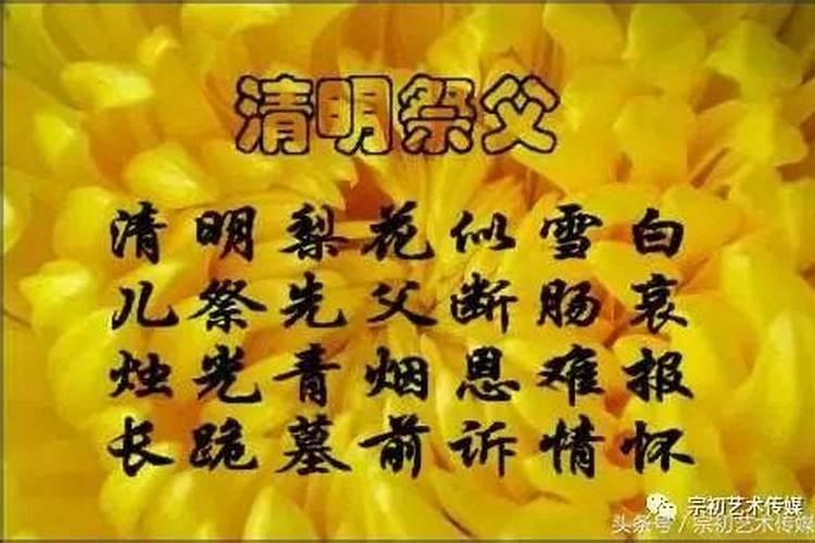 七绝清明节祭母亲