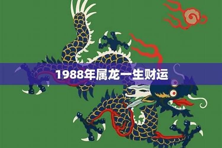 1988龙一生的财运运势如何