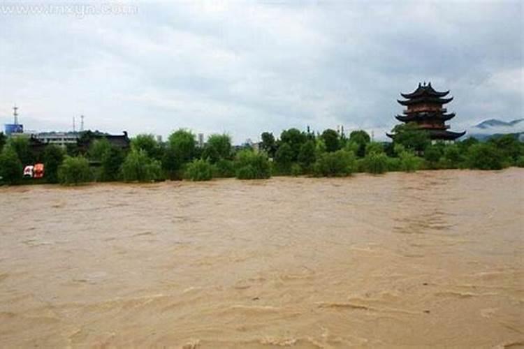 梦到下大雨发洪水被困