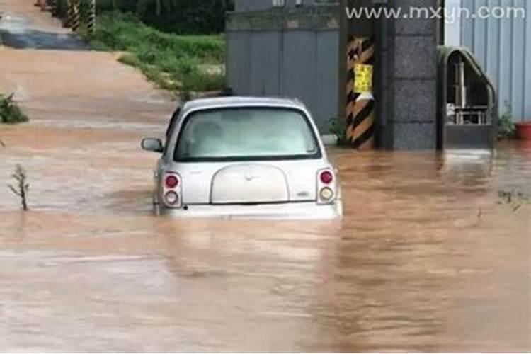 梦见大水淹路在水里走出