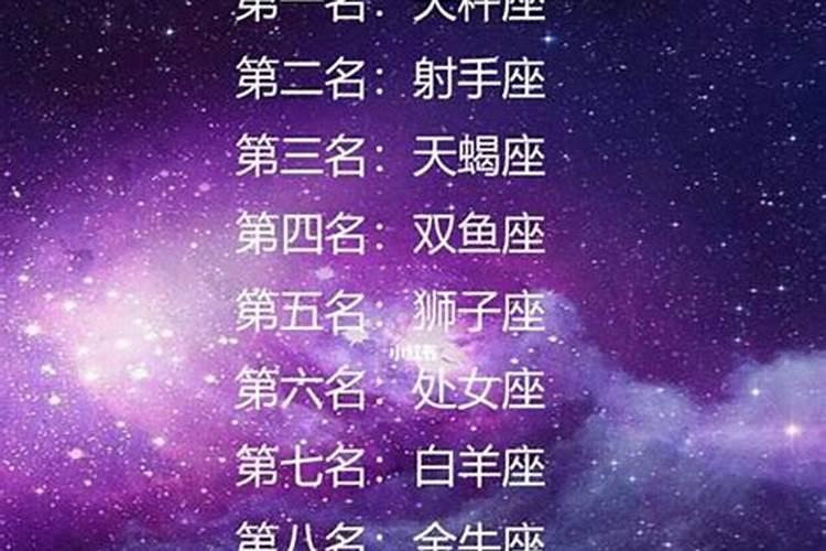 12星座谁是第一