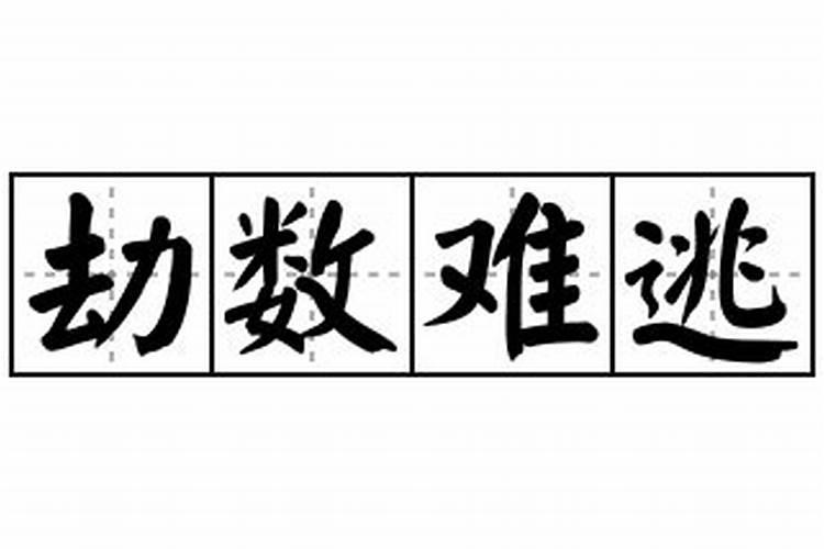 感情中劫数难逃的意思