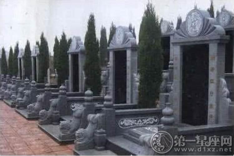 梦见墓地好多坟墓有花和棺材