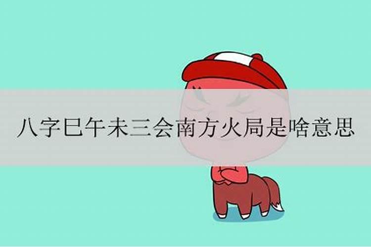 八字巳午未合什么意思