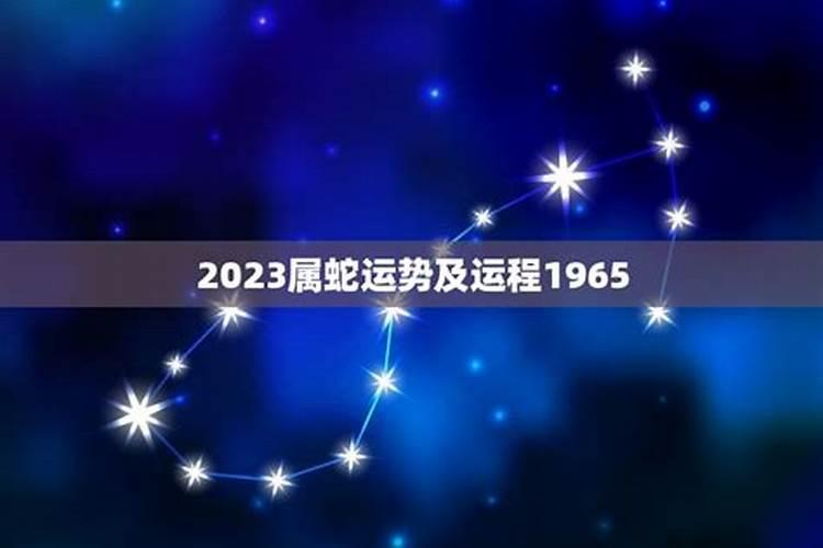 2023属蛇全年运势