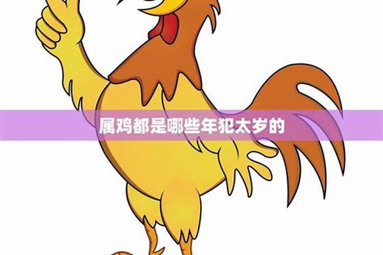 属鸡犯太岁的年份属相