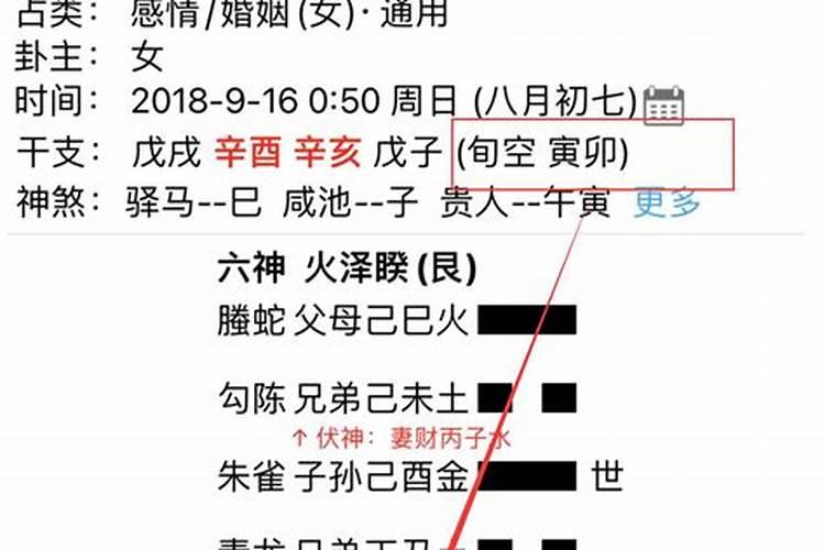 算姻缘六爻旬空是什么意思