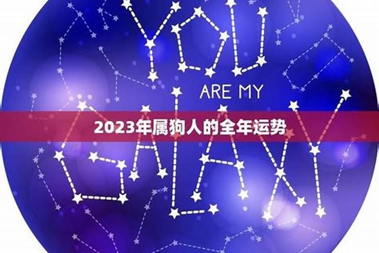 2023属狗全年运势男